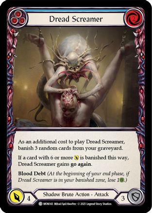 Dread Screamer (Blue) (MON143) - Monarch 1st Edition