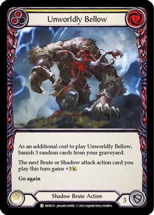 Unworldly Bellow (Yellow) (MON151) - Monarch Unlimited Edition