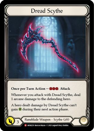 Dread Scythe (MON229) - Monarch Unlimited Edition Rainbow Foil
