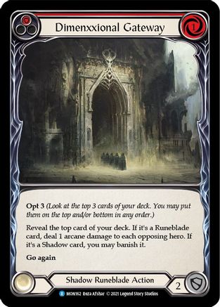 Dimenxxional Gateway (Red) (MON162) - Monarch 1st Edition