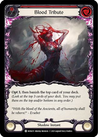 Hommage au sang (rouge) (MON215) - Monarch Unlimited Edition Rainbow Foil
