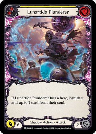 Lunartide Plunderer (Yellow) (MON207) - Monarch 1st Edition