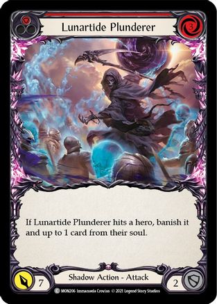 Lunartide Plunderer (Red) (MON206) - Monarch Unlimited Edition Rainbow Foil