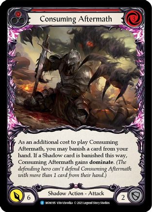 Consuming Aftermath (Rouge) (MON195) - Monarch 1re édition Rainbow Foil