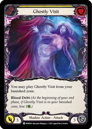 Ghostly Visit (Yellow) (MON204) - Monarch 1st Edition