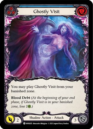 Ghostly Visit (Blue) (MON205) - Monarch 1st Edition Rainbow Foil
