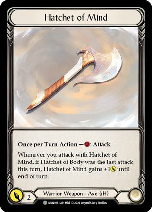 Hatchet of Mind // Spectral Shield (MON106) - Monarch 1st Edition