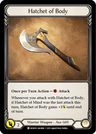 Hatchet of Body // Spectral Shield (MON105) - Monarch 1st Edition