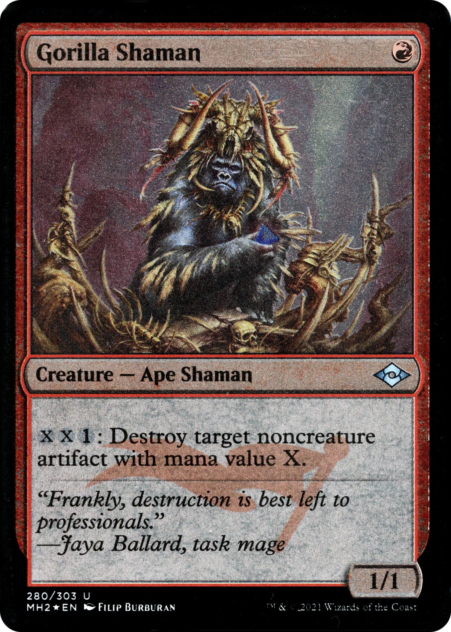 Gorilla Shaman (Foil Etched)