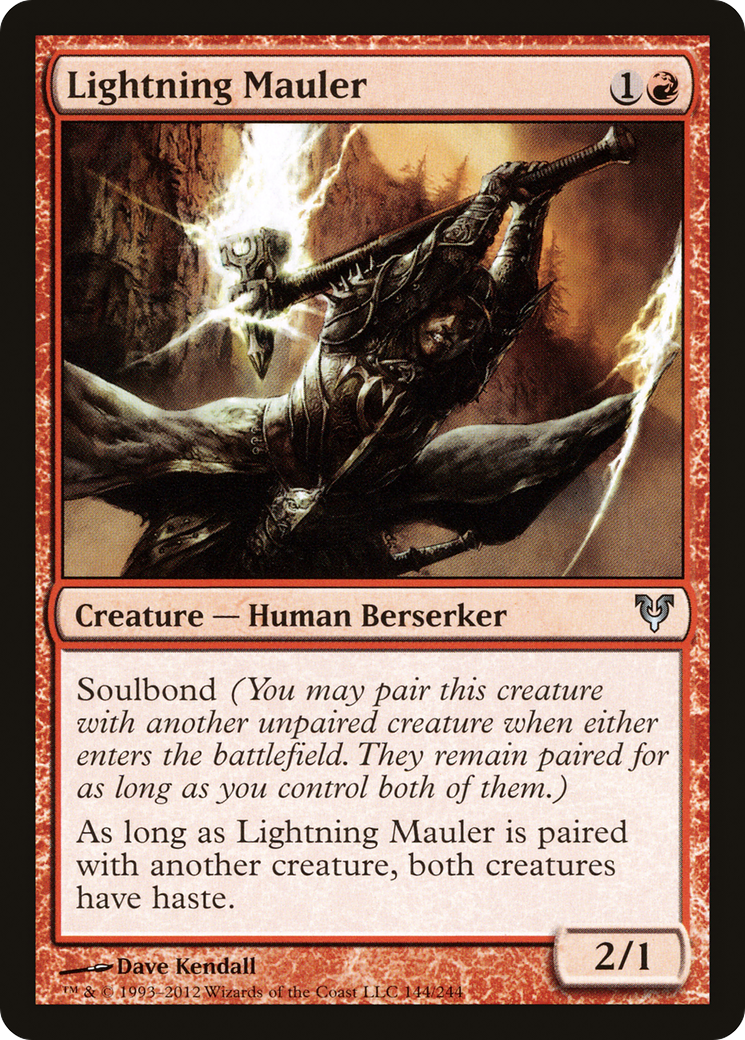 Lightning Mauler (AVR-144) - Feuille restaurée Avacyn
