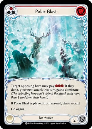 Polar Blast (Rouge) (ELE166) - Tales of Aria 1re édition Rainbow Foil