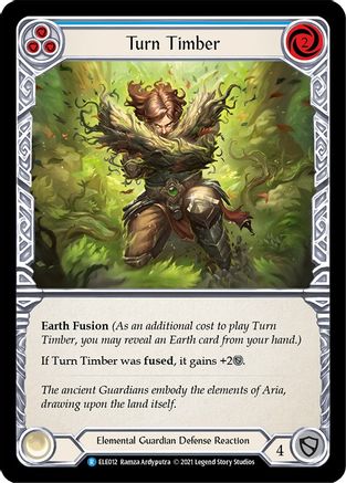 Turn Timber (Blue) (ELE012) - Tales of Aria 1st Edition
