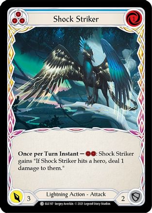 Shock Striker (Blue) (ELE197) - Tales of Aria 1st Edition