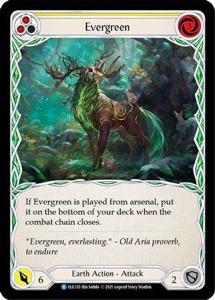 Evergreen (jaune) (ELE120) - Tales of Aria 1re édition Rainbow Foil