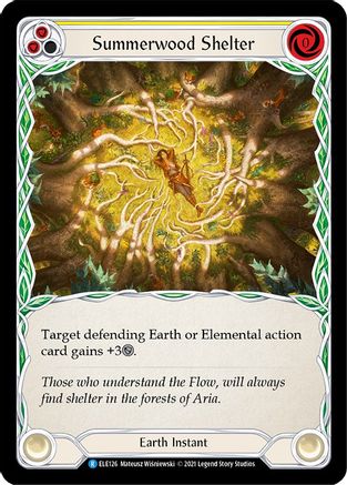 Abri de Summerwood (jaune) (ELE126) - Tales of Aria 1re édition Rainbow Foil
