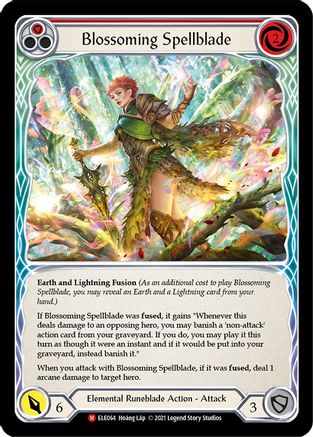 Lame enchantée en fleurs (ELE064) - Tales of Aria 1re édition Rainbow Foil