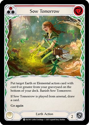 Sow Tomorrow (Red) (ELE140) - Tales of Aria 1st Edition Rainbow Foil