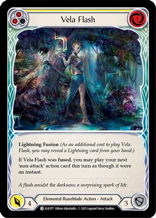 Vela Flash (Yellow) (ELE077) - Tales of Aria Unlimited Edition Rainbow Foil