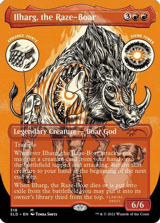 Ilharg, the Raze-Boar (Foil Etched) (SLD-318) - Secret Lair Drop Series Foil