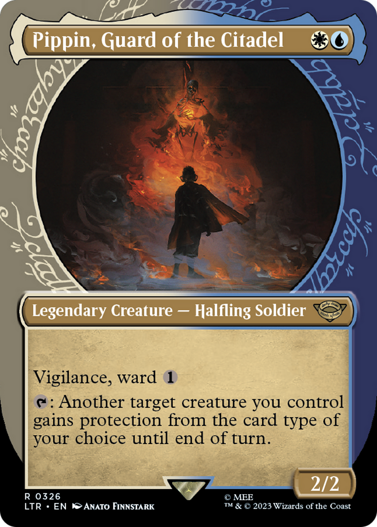 Pippin, Guard of the Citadel (Showcase) (LTR-326) - The Lord of the Rings: Tales of Middle-earth: (Showcase) (Borderless) Foil