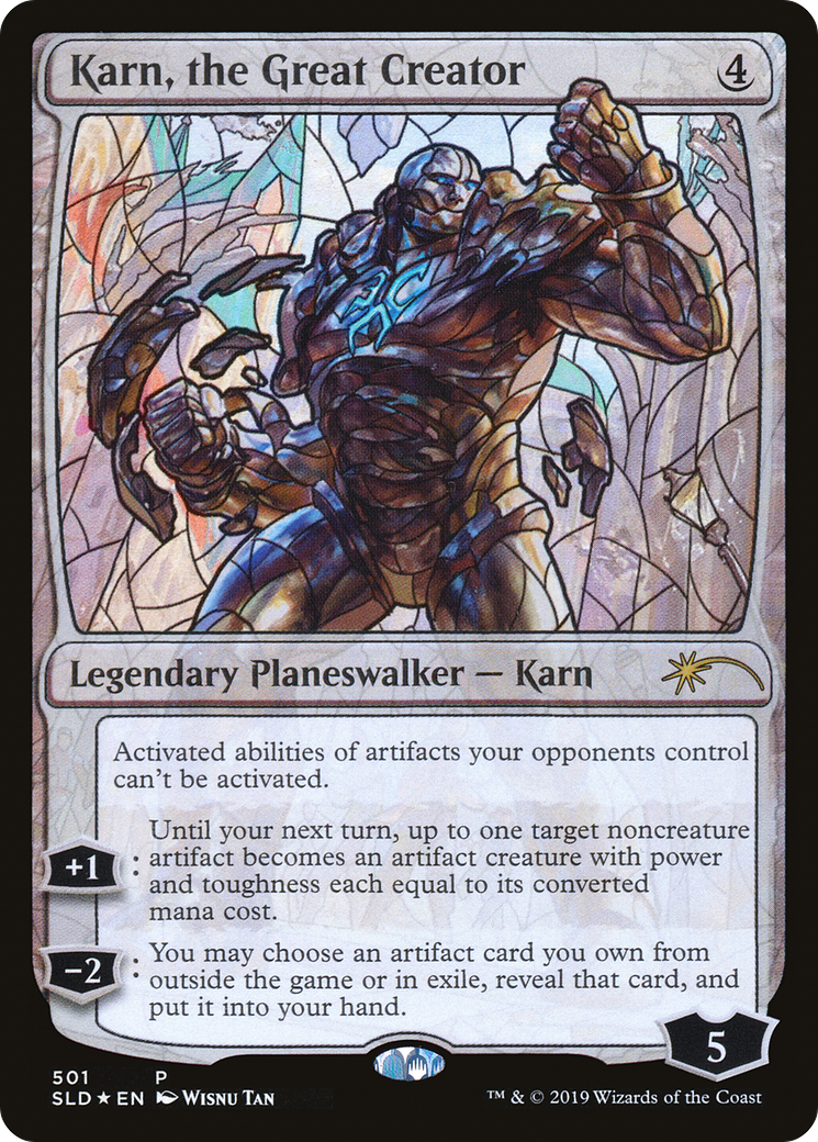 Karn, the Great Creator (Stained Glass) (SLD-501) - Secret Lair Drop Foil