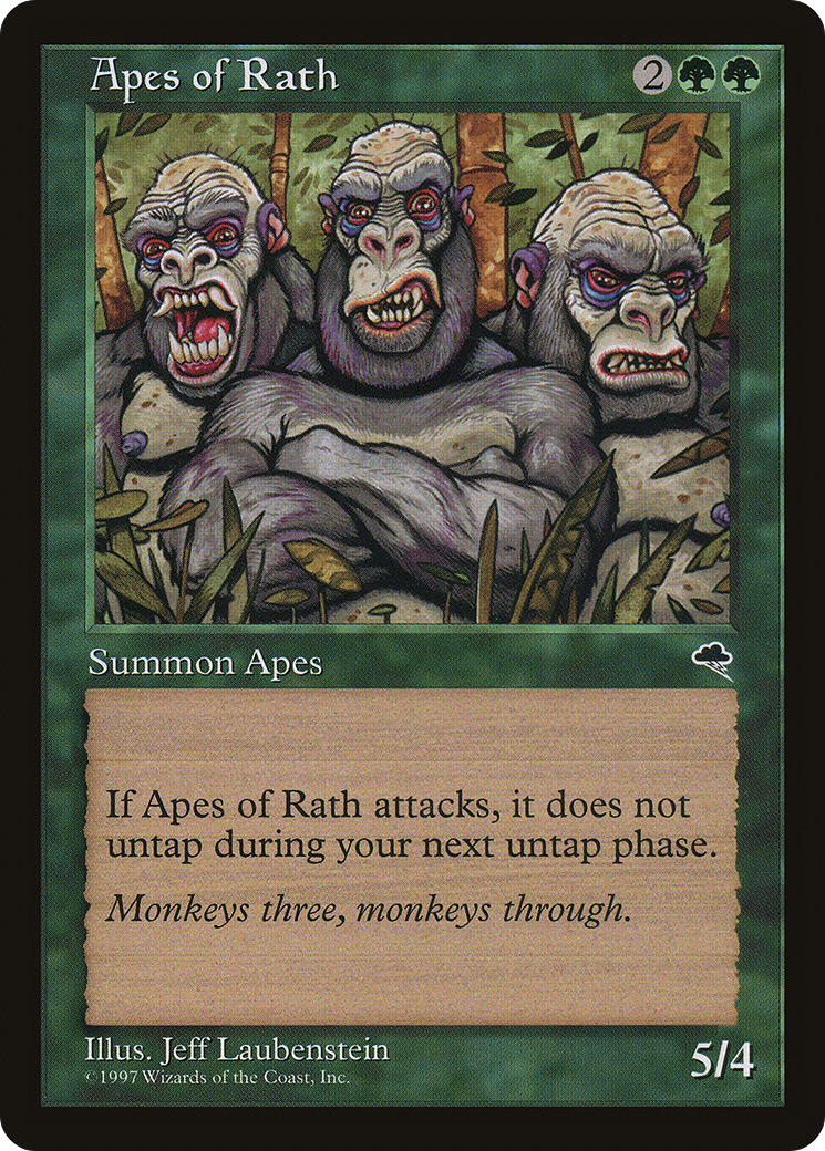 Les Singes de Rath (TMP-214) - Tempête