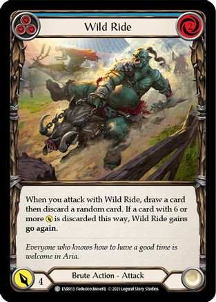 Wild Ride (Bleu) (EVR013) - Everfest 1ère édition Rainbow Foil