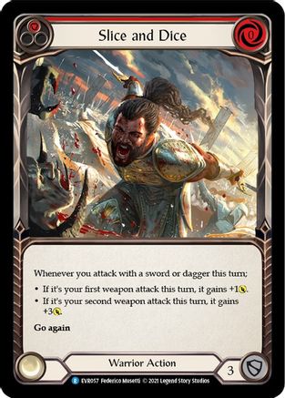 Trancher et couper (rouge) (EVR057) - Everfest 1ère édition Rainbow Foil