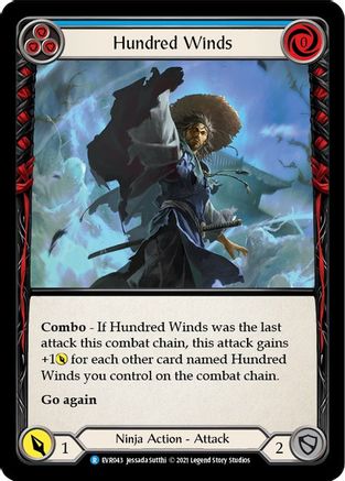 Hundred Winds (Blue) (EVR043) - Everfest 1st Edition