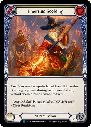 Réprimande émérite (jaune) (EVR126) - Everfest 1re édition