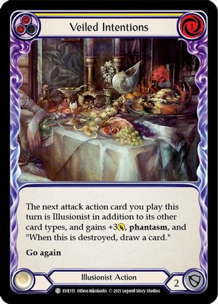 Veiled Intentions (Yellow) (EVR151) - Everfest 1st Edition
