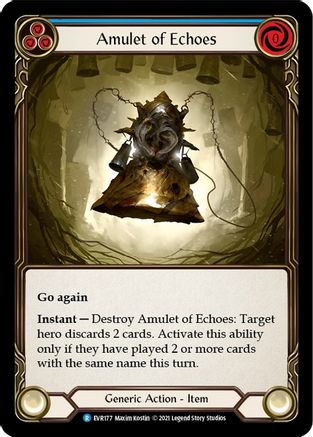 Amulet of Echoes (EVR177) - Everfest 1st Edition Cold Foil