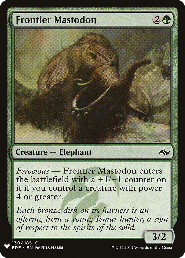 Frontier Mastodon (LIST-130) - The List
