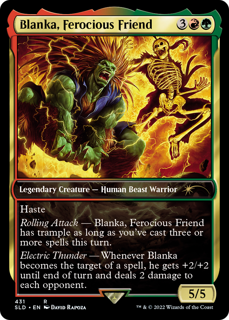 Blanka, Ferocious Friend (SLD-431) - Secret Lair Drop / Blanka, Ferocious Friend