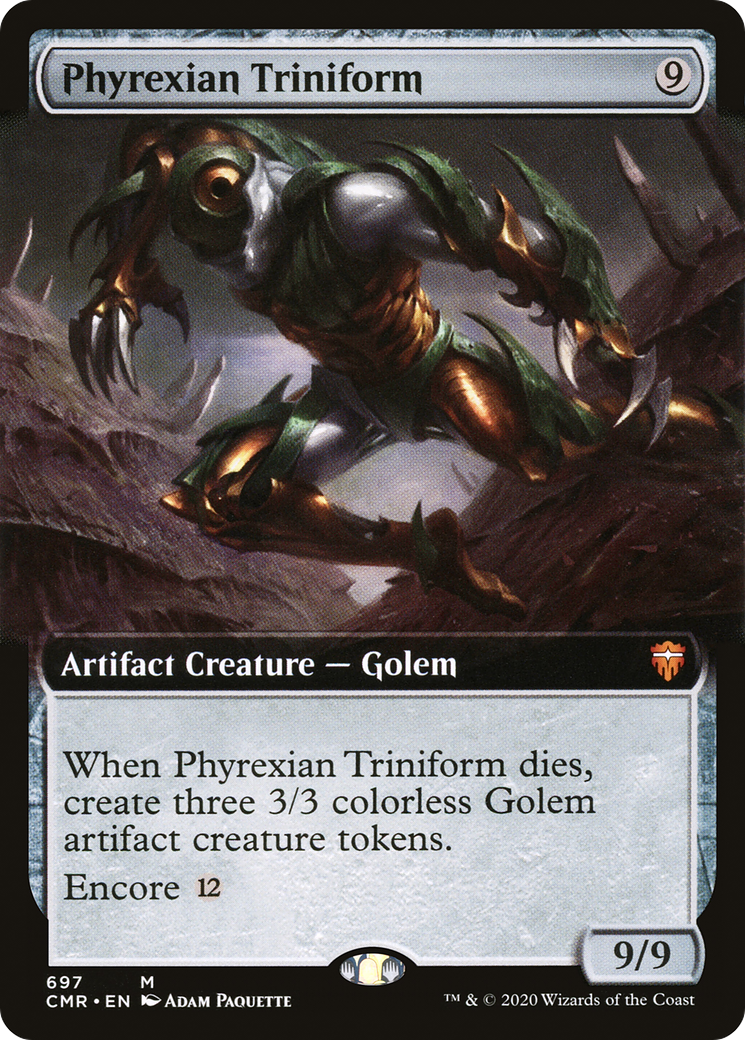 Phyrexian Triniform (Extended Art) (CMR-697) - Commander Legends: (Extended Art) Foil