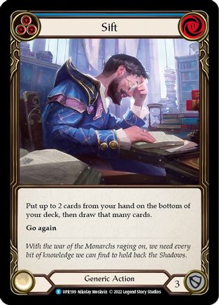 Sift (bleu) (UPR199) - Feuille arc-en-ciel Uprising