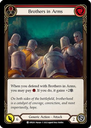 Frères d'armes (rouge) (UPR203) - Uprising Rainbow Foil