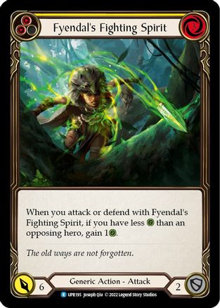 Esprit combatif de Fyendal (jaune) (UPR195) - Uprising Rainbow Foil