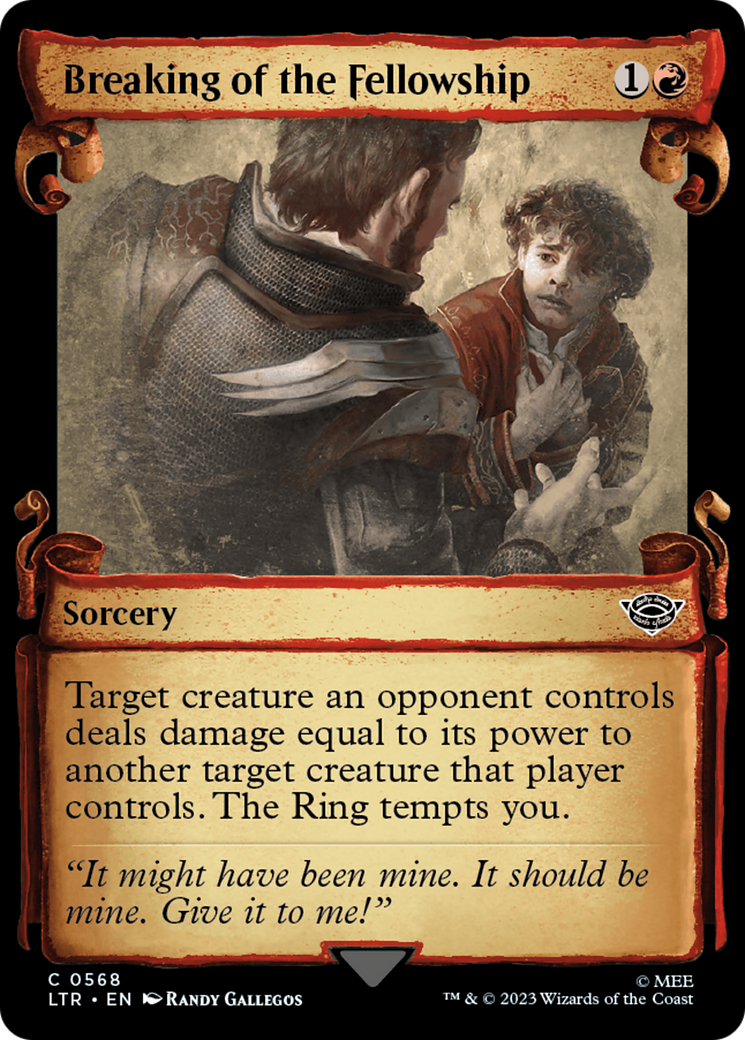 La Rupture de la Communauté (LTR-568) - Le Seigneur des Anneaux : Les Contes de la Terre du Milieu (Vitrine)