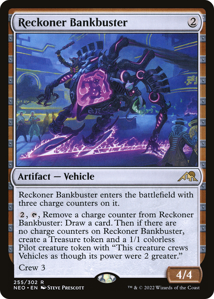 Reckoner Bankbuster (NEO-255) - Kamigawa : Neon Dynasty Foil