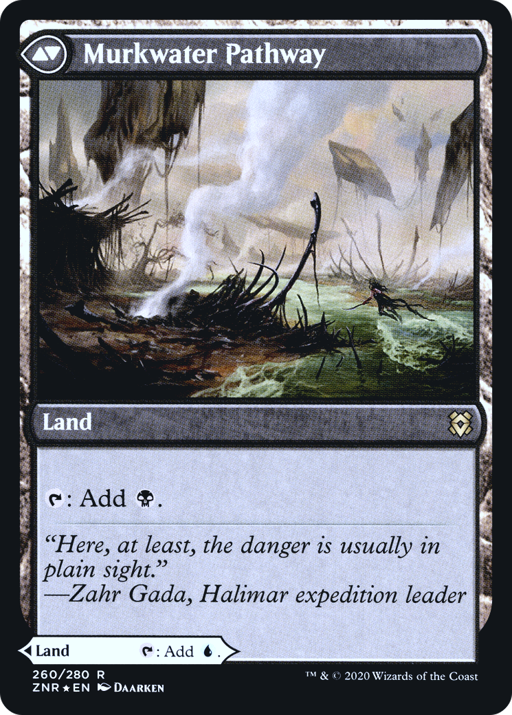 Sentier Clearwater // Sentier Murkwater (PRE-260S) - Promotions Zendikar Rising