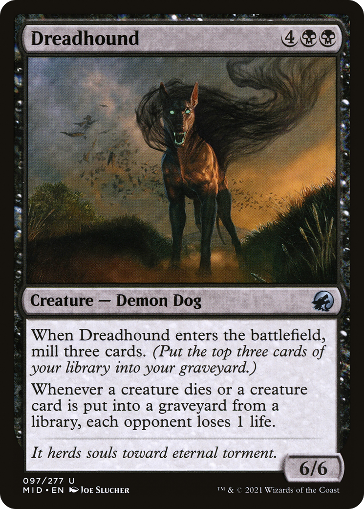Dreadhound (MID-097) - Innistrad : Foil de chasse de minuit