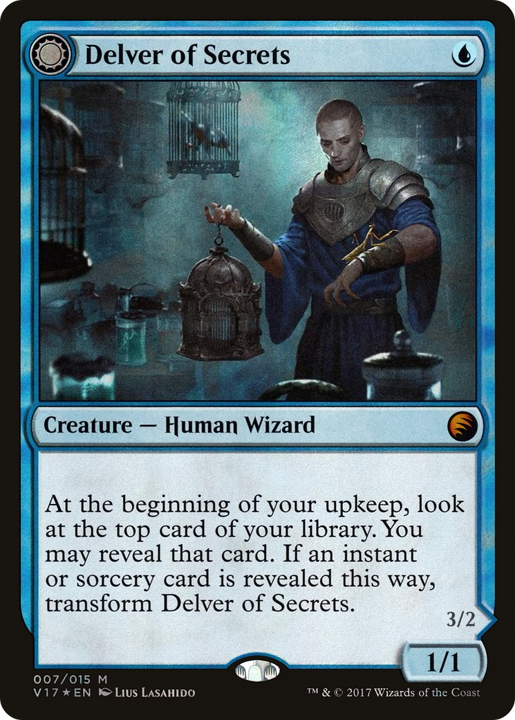 Delver of Secrets (V17-007) - From the Vault: Transform: (Double Faced Transform) Foil