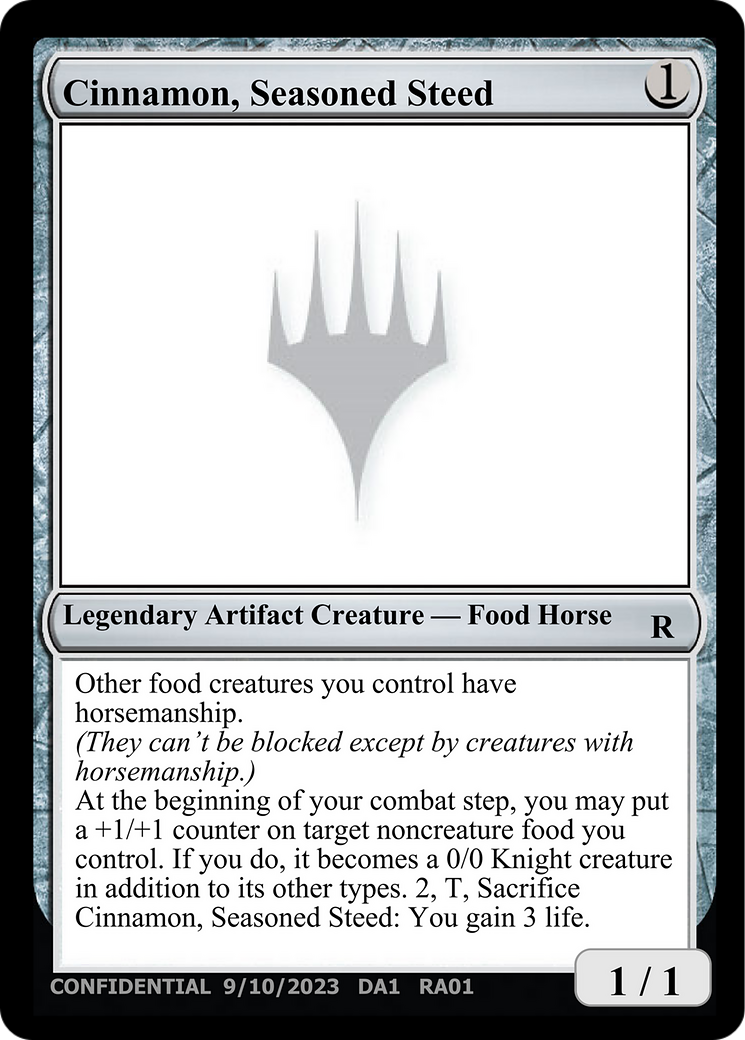 Cannelle, Coursier aguerri (DA1-RA01) - Événement inconnu