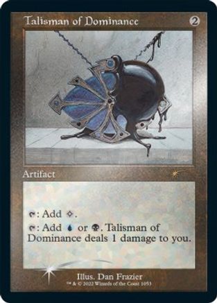 Talisman de Dominance (Cadre rétro) (Feuille gravée) (SLD-1053) - Secret Lair Drop Series Foil
