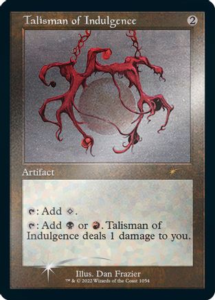 Talisman de l'indulgence (cadre rétro) (feuille gravée) (SLD-1054) - Secret Lair Drop Series Foil