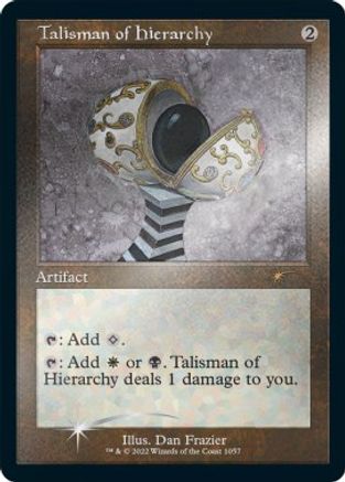 Talisman of Hierarchy (Retro Frame) (Foil Etched) (SLD-1057) - Secret Lair Drop Series Foil