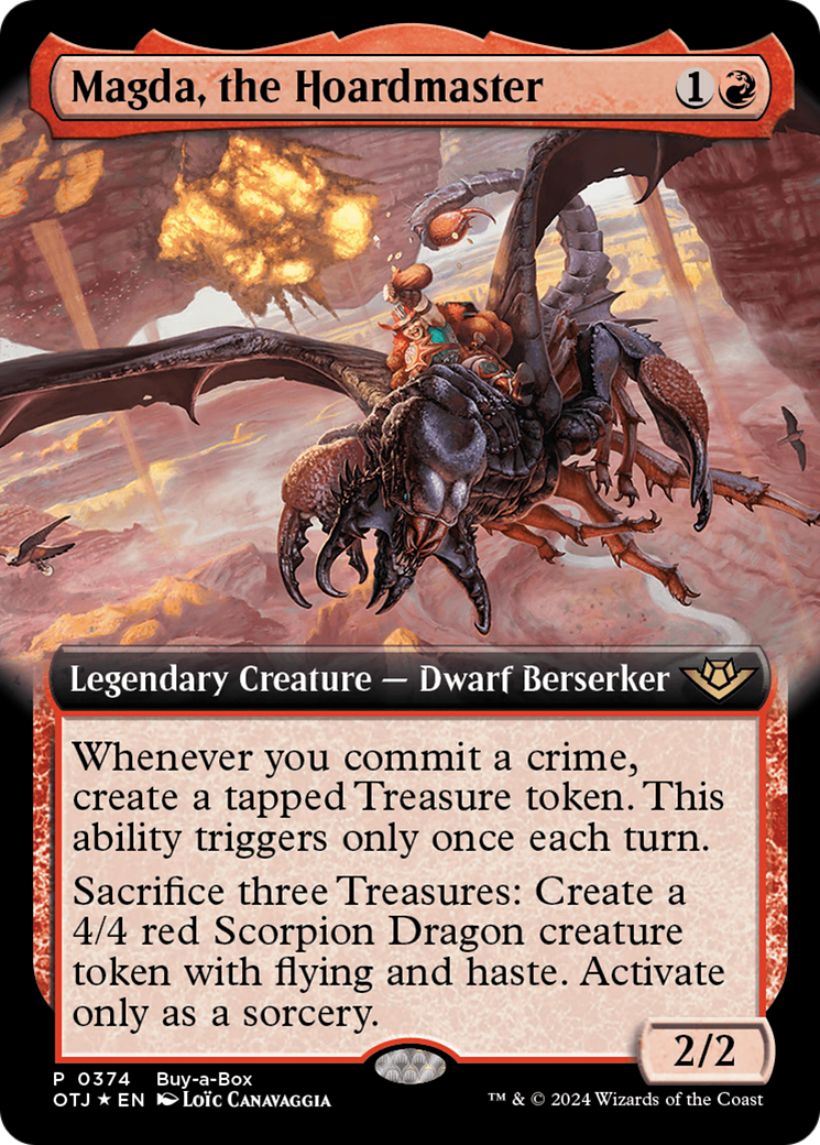 Magda, the Hoardmaster (Extended Art) (BABP-374) - Outlaws of Thunder Junction: (Extended Art) Foil