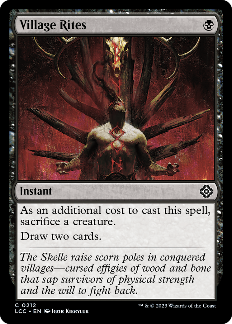 Rites du village (LCC-212) - Les cavernes perdues d'Ixalan Commandant