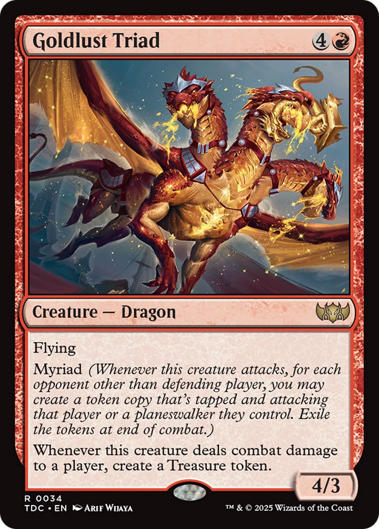 Goldlust Triad (TDC-034) - Commander: Tarkir: Dragonstorm